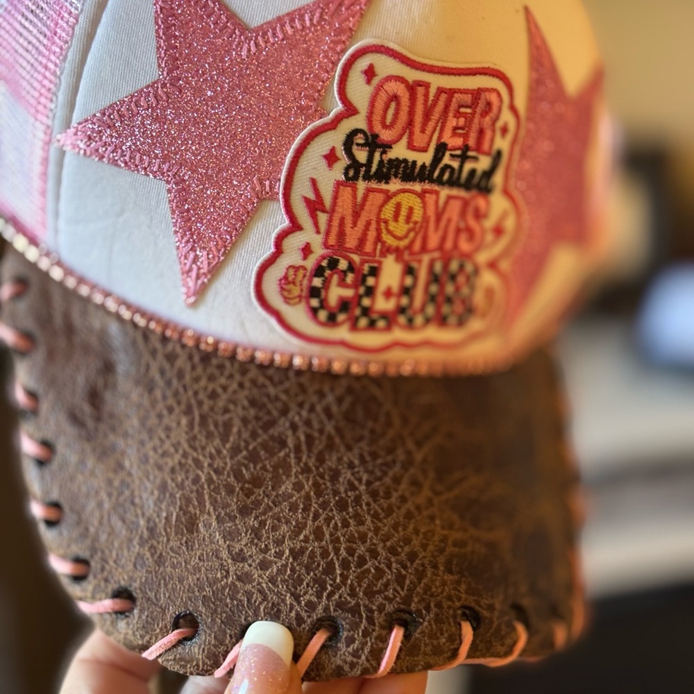 Pink and Brown Star Cap